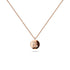 Solid 925 Sterling Silver Initial Alphabet Personalised Disc Necklace